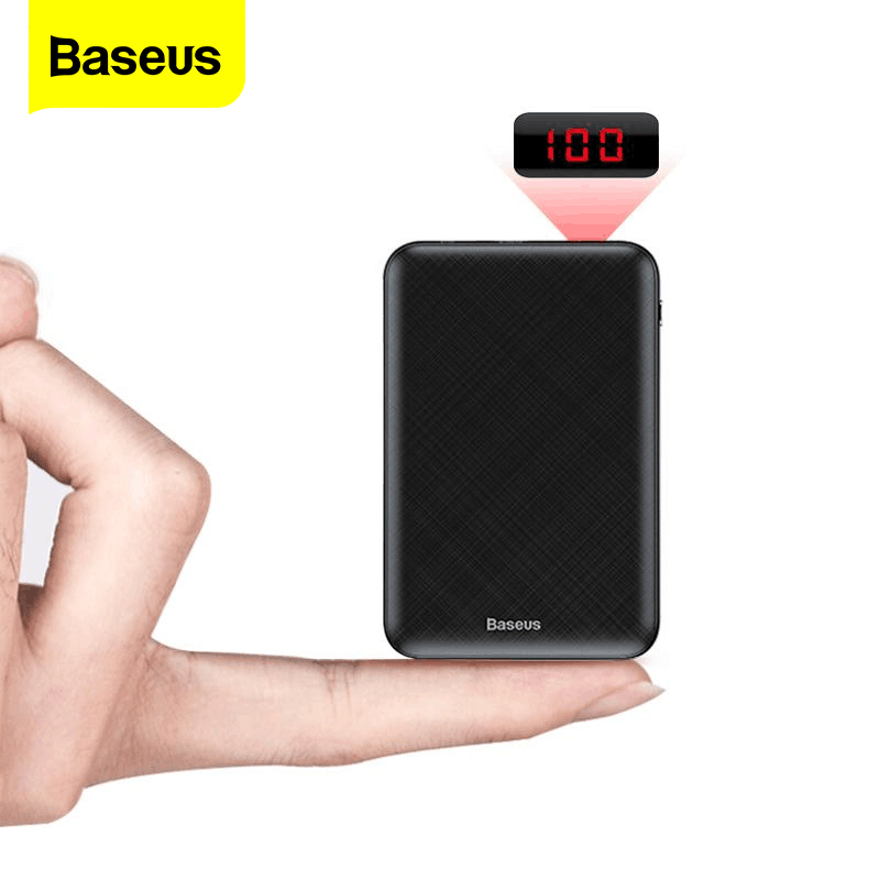 Baseus 10000mAh Ngân hàng điện di động nhỏ USB Loại C Bộ sạc nhanh Pin sạc dự phòng 10000 mAh nhỏ cho iPhone 12 Pro Max Xiaomi Samsung Huawei Pin ngoài