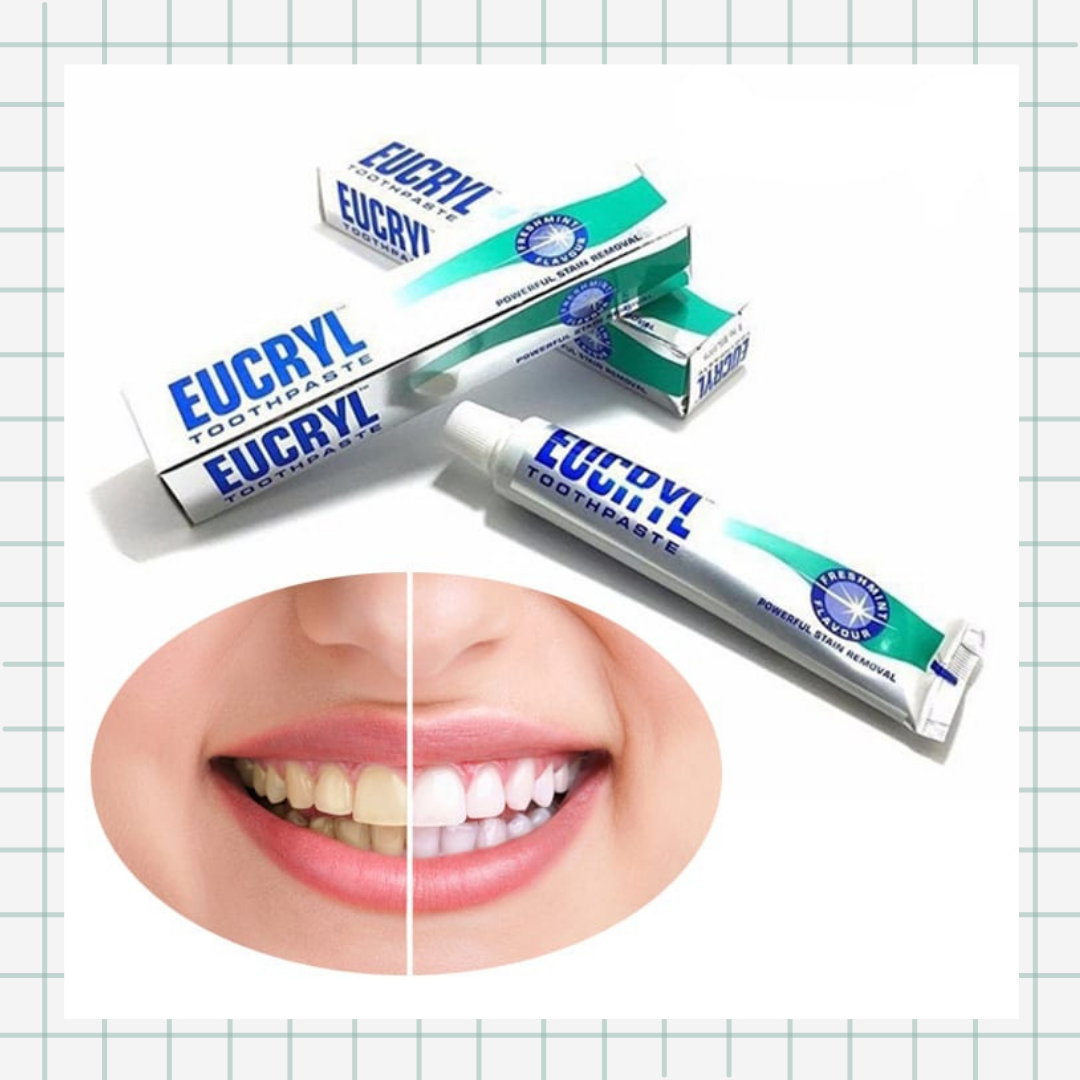 Kem đánh răng làm trắng Eucryl 50ml Anh