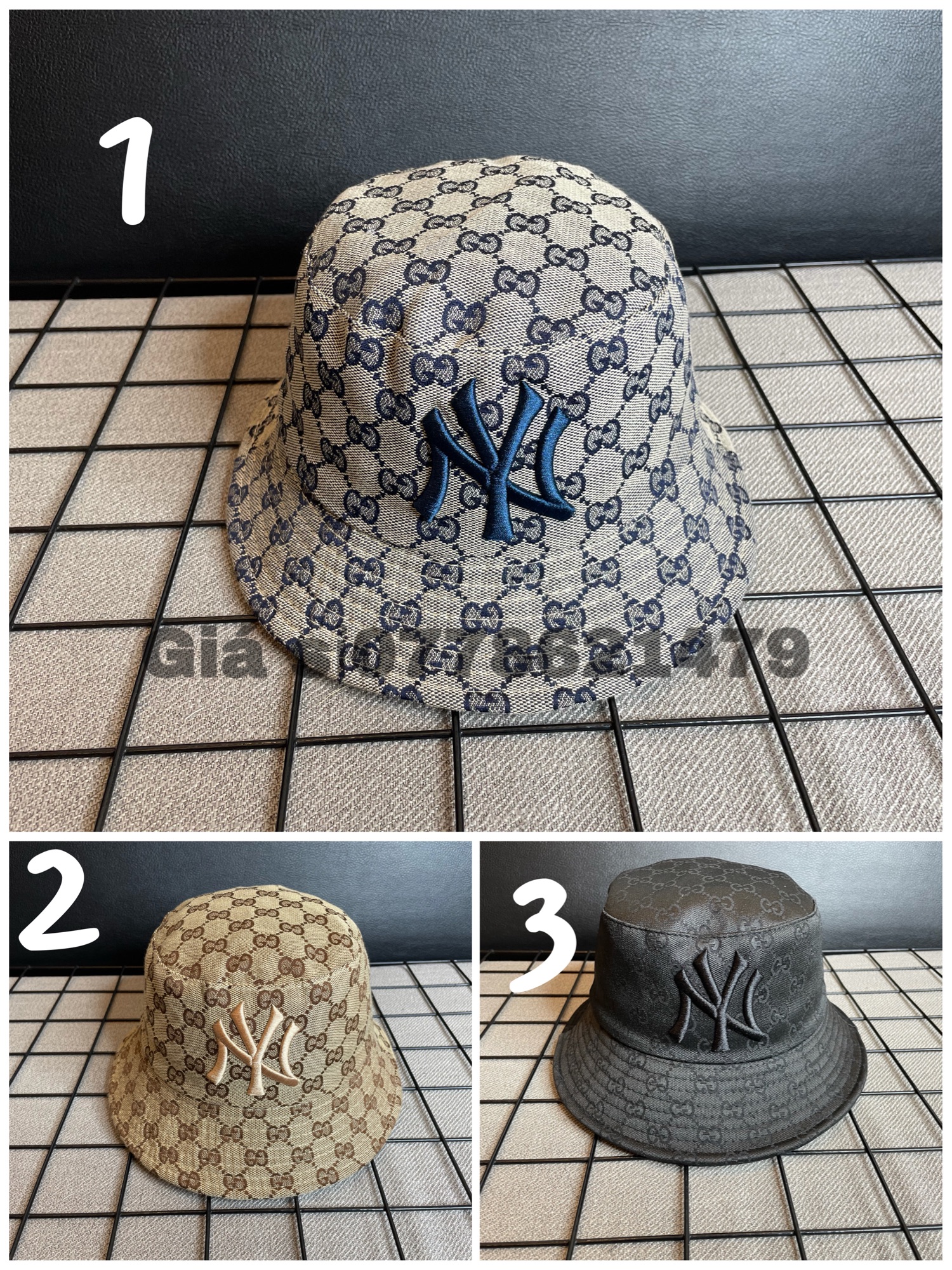 Mũ bo bucket in G thêu NY ca tính thời trang nữ