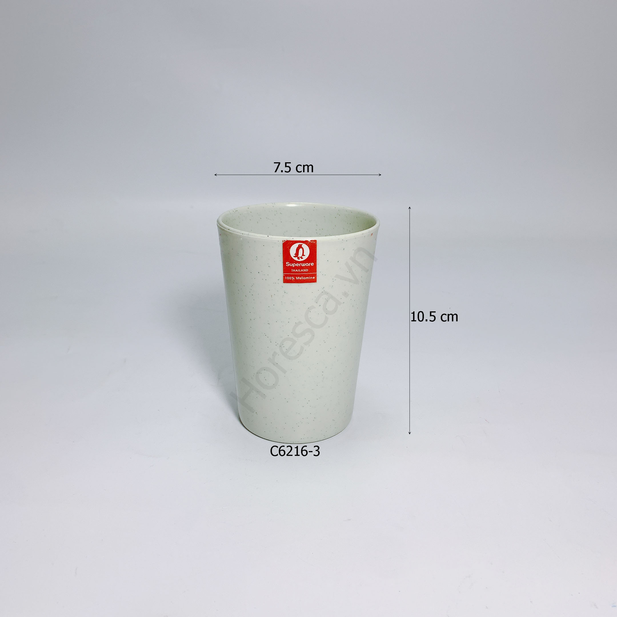 Bộ cốc SUPERWARE Nhựa phíp 100% melamine Xanh Đá