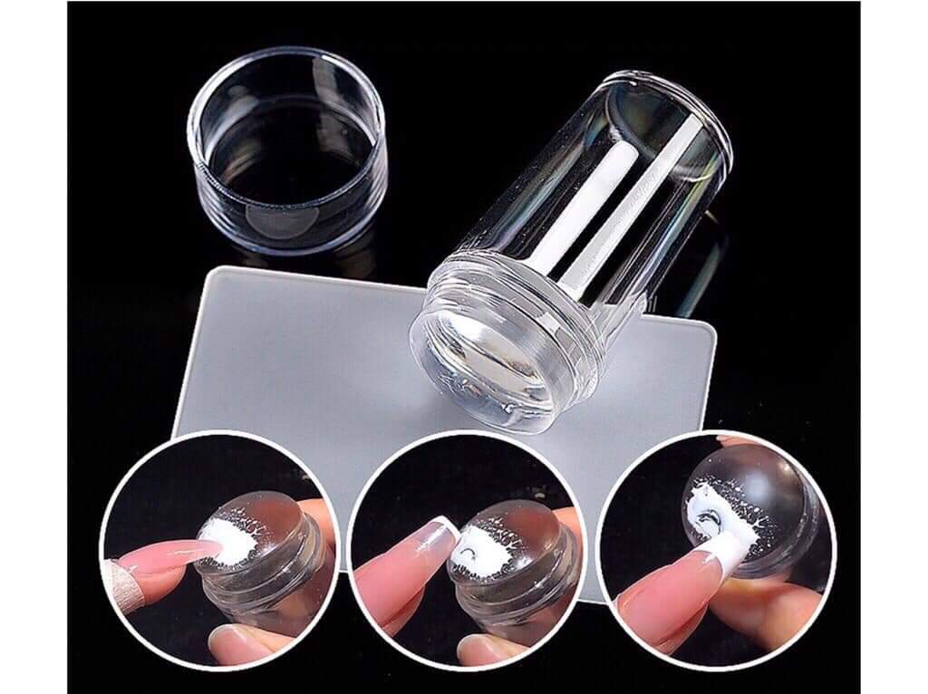 Con dấu silicon in móng tay trong suốt