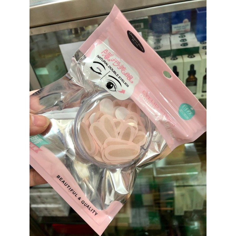 Cuộn dán kích mí lươi hình trái tim + lọ keo dán