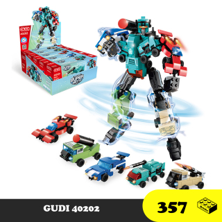 Đồ chơi Lego Lắp ráp Robot Phương tiện 5 in 1, GUDI 40202 Xếp hình thông minh, Sách hướng dẫn chi tiết, Nhựa ABS an toàn thumbnail