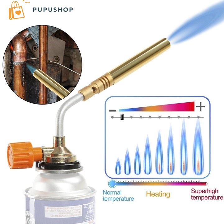 Pupushop đầu khò gas cầm tay mini model kt2104 có chỉnh nhiệt độ đạt mức nhiệt độ cao nhất 1200 độ c