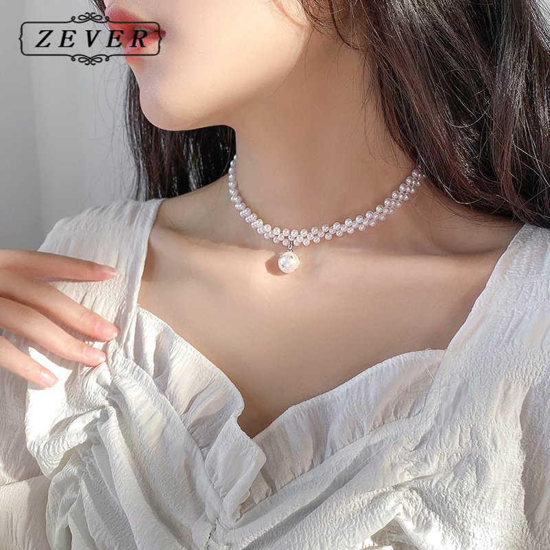 High -quality Korean style lady pearl necklace