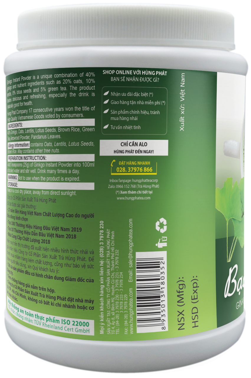 Ginkgo Soluble Powder - Hung Phat Tea