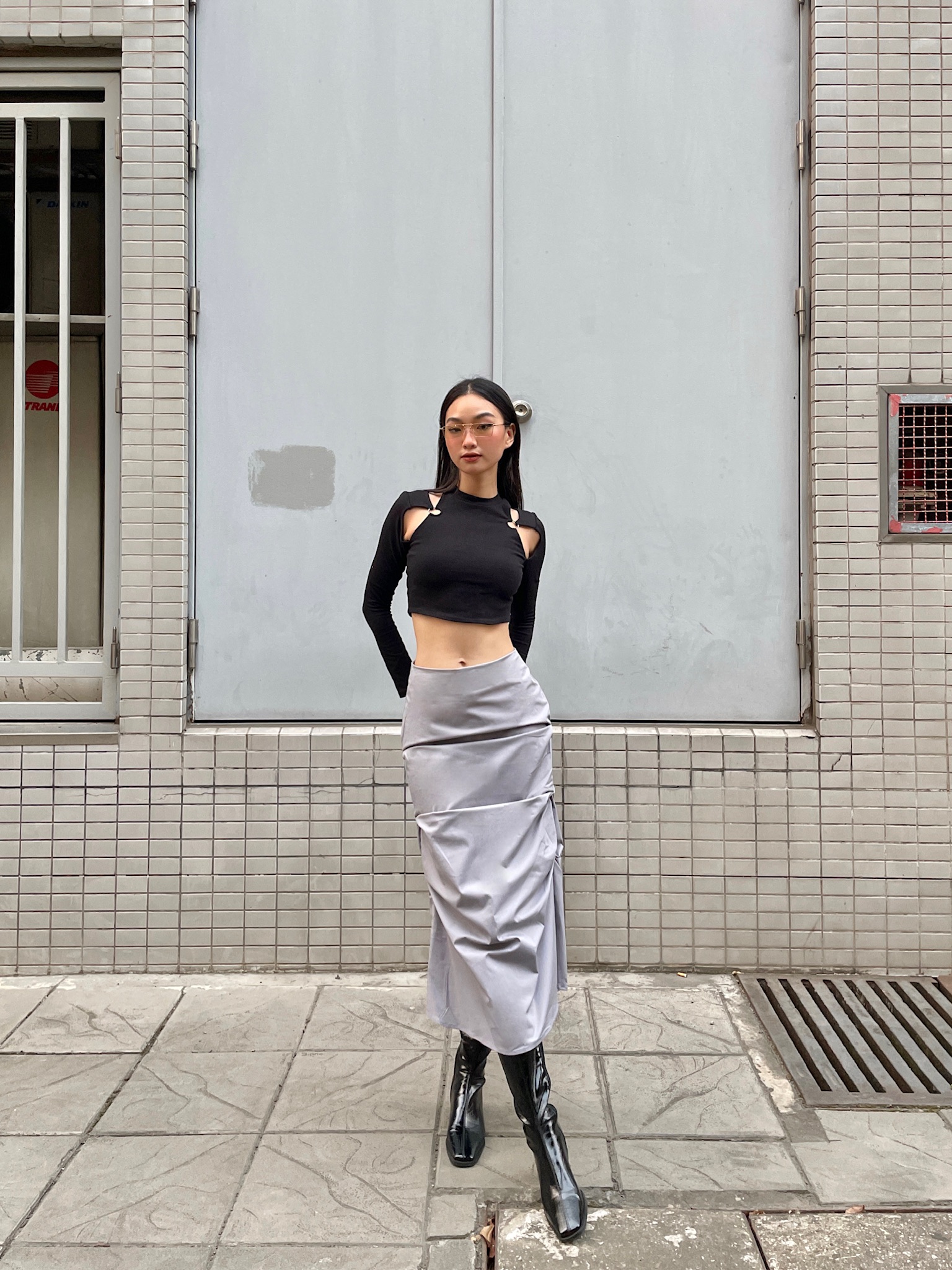 Áo croptop tay dài | NADIA TOP - CLÉLIE