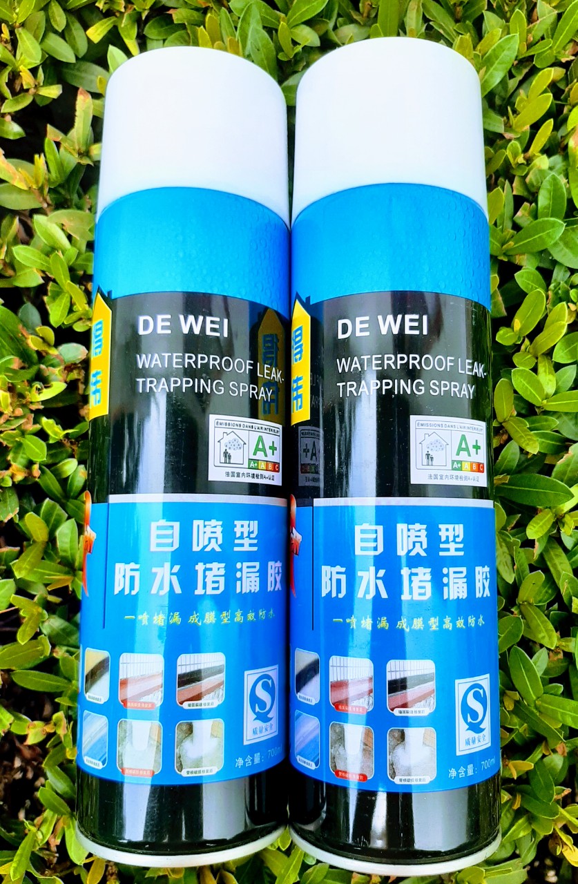 ( Loại Lớn ) Chai Xịt Chống Thấm Chống Dột 700ml Màu Trắng/Xám Cao Cấp DEWEI Cực Hiệu Qủa Cho Nhà Bạn.