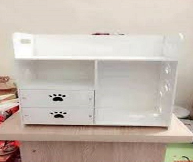 KỆ GỖ ĐỂ ĐỒ TRANG ĐIỂM HOA VĂN CHÂN CHÓ