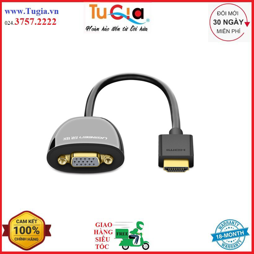 Cáp HDMI ra VGA UGREEN 40253 - Hàng chính hãng