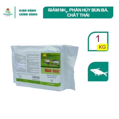 "Hoàn tiền đến 10%" Vemedim Bitech-Yucca cá làm giảm khí NH3, phân huỷ bùn bã hữu cơ, chất thải, gói 1kg