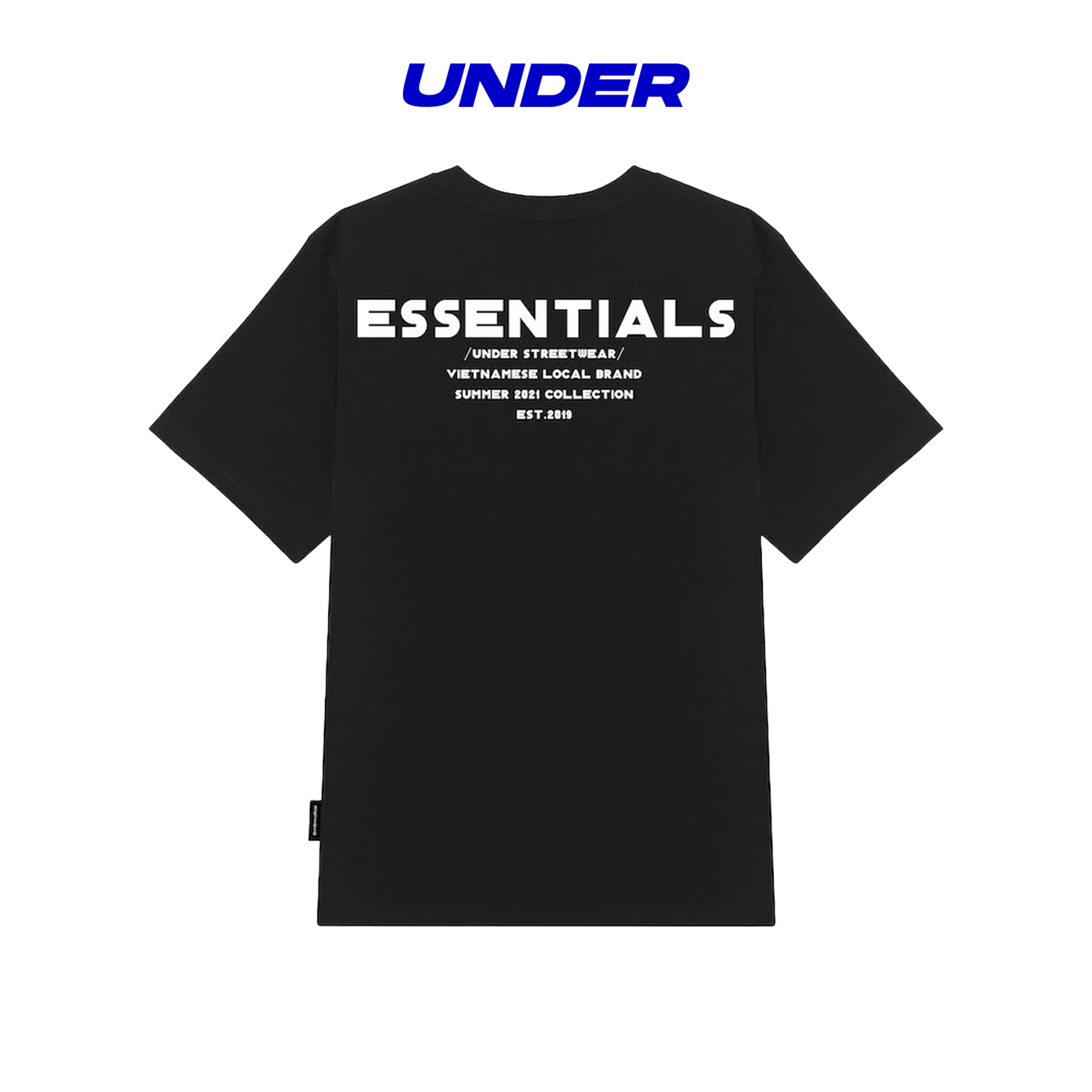 Áo thun UNDER Essentials Tee (Đen) - UTS003A