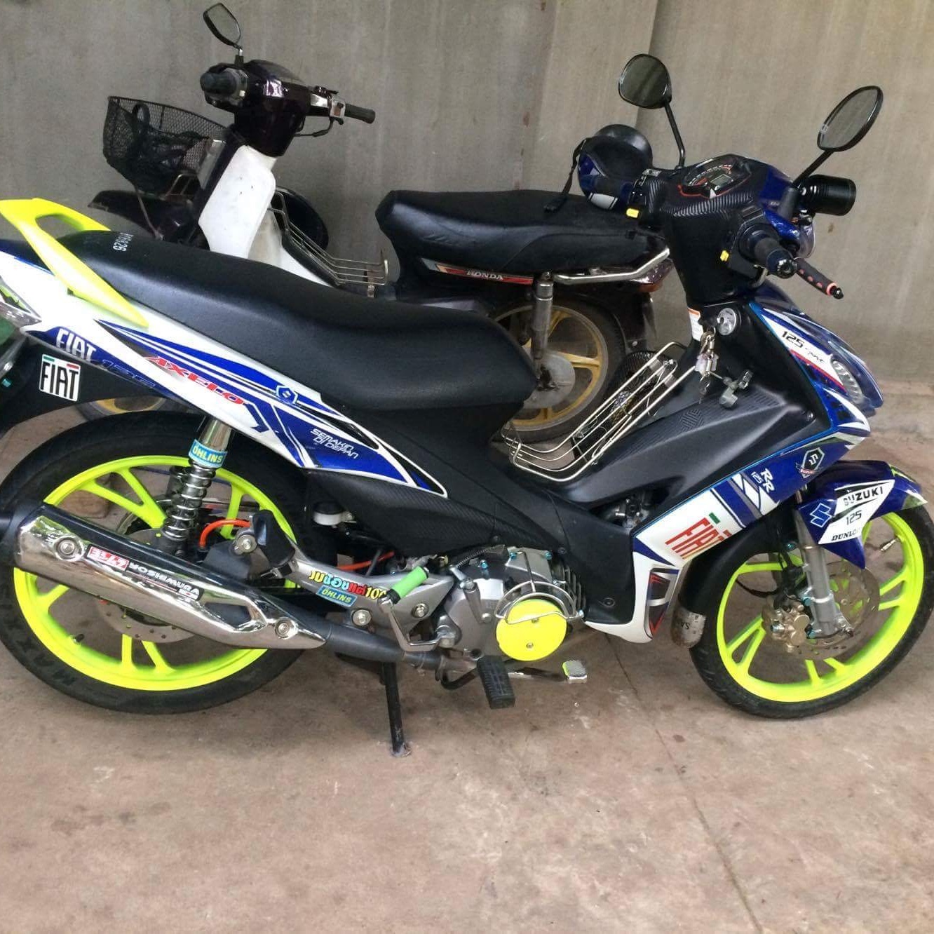 Tem rời Axelo Fiat trắng xanh 2