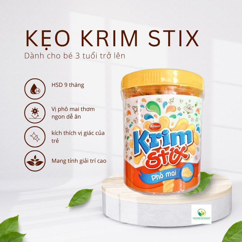 Rebisco Kẹo Mềm Krim Stix Vị Phô Mai (Hộp 100 cái x 4.5g)