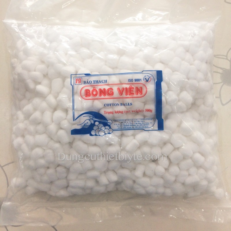 Bông viên y tế Bảo Thạch túi 500g