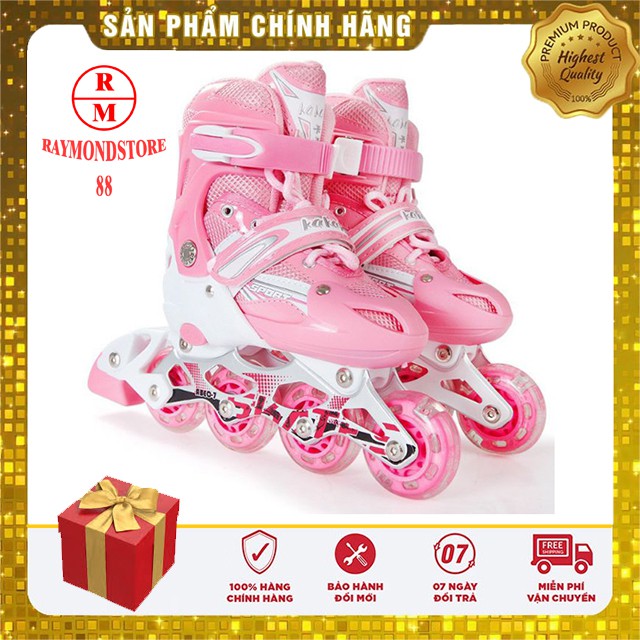 [Free Ship + Tặng bộ bảo hộ] Giầy Patin trẻ em full bộ RM-PT02 (Bảo Hành 12 Tháng)