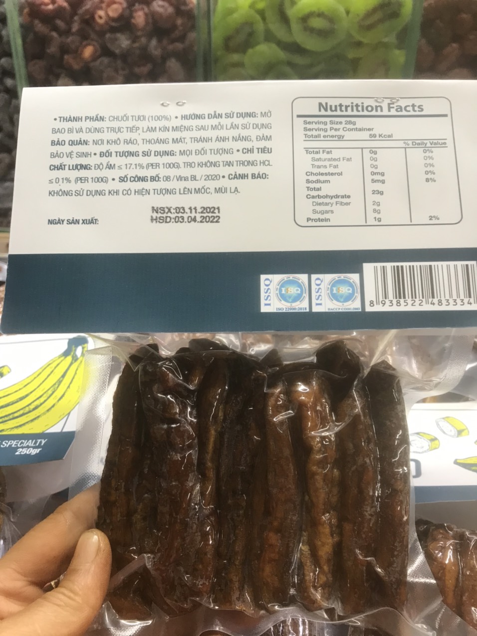 500 Gram Chuối Sấy Dẻo Đà Lạt