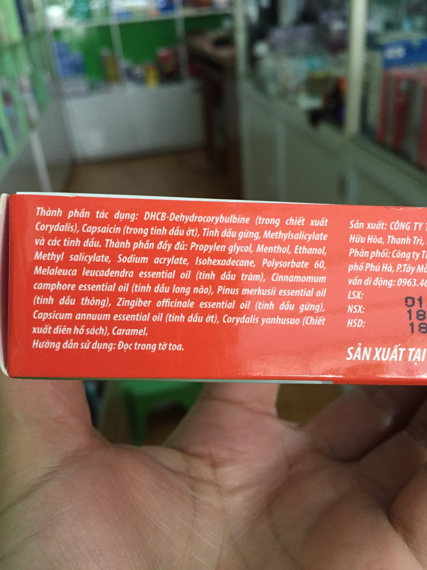 Gel nóng Theradol