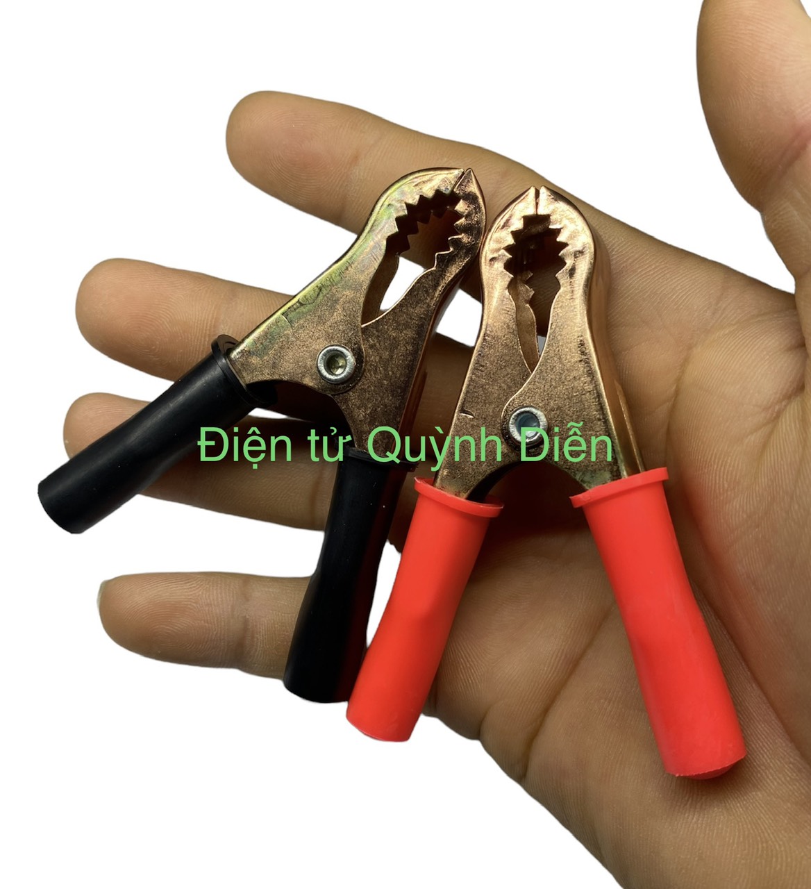 Combo 10 căp Kẹp Ắc Quy 50Ampe mạ đồng Đỏ Đen