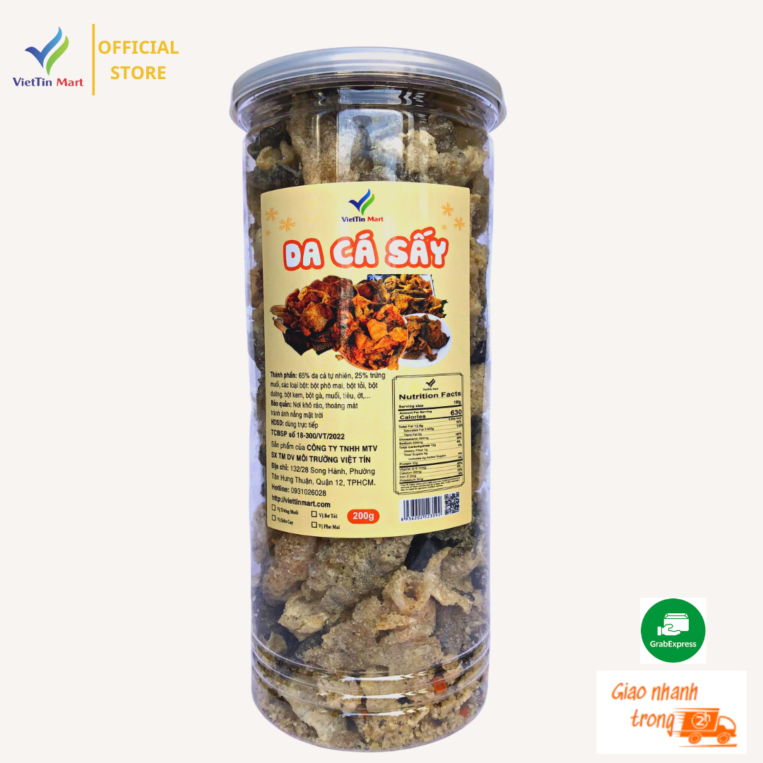 Da cá hồi bơ tỏi siêu ngon viettinmart 200g