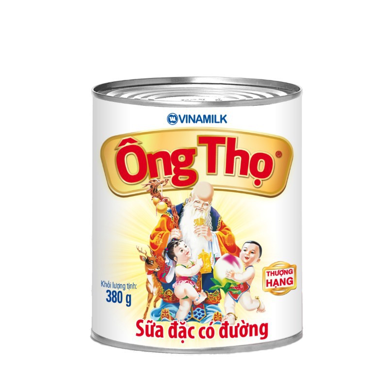 Sữa đặc Ông Thọ lon trắng đỏ có đường 380g
