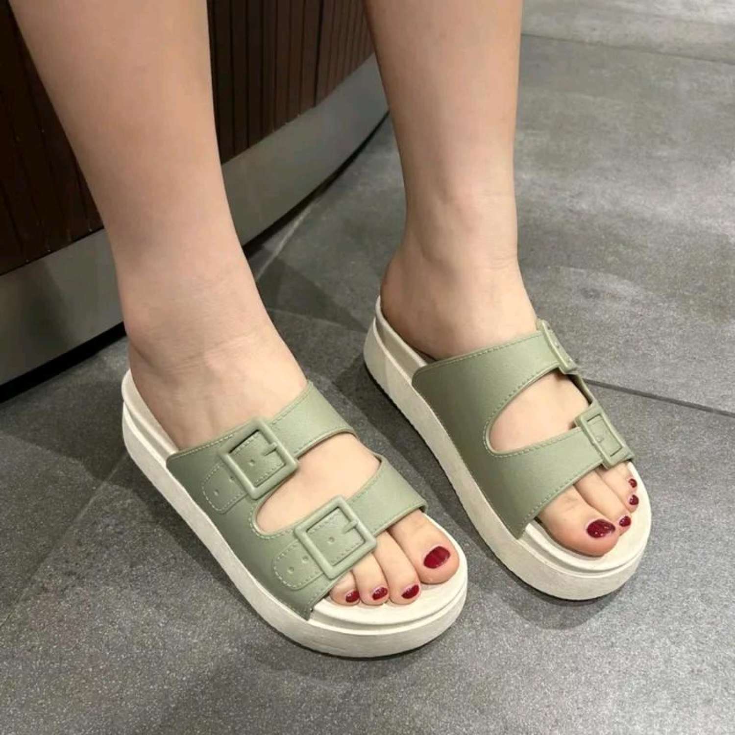 Dép Nữ Tăng Chiều Cao Đế 2 Tầng 5cm (Fom nhỏ Tăng 1 Size)