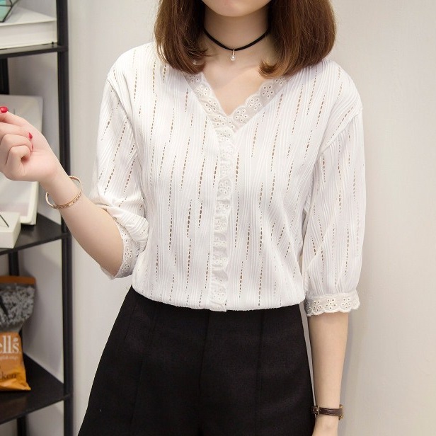 Áo Sơ mi nữ tay lỡ xinh xắn