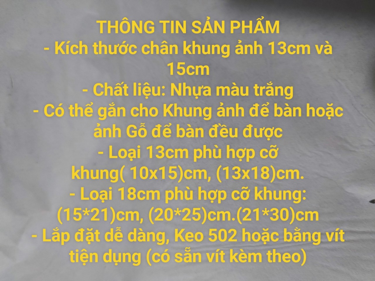 chân chống khung ảnh
