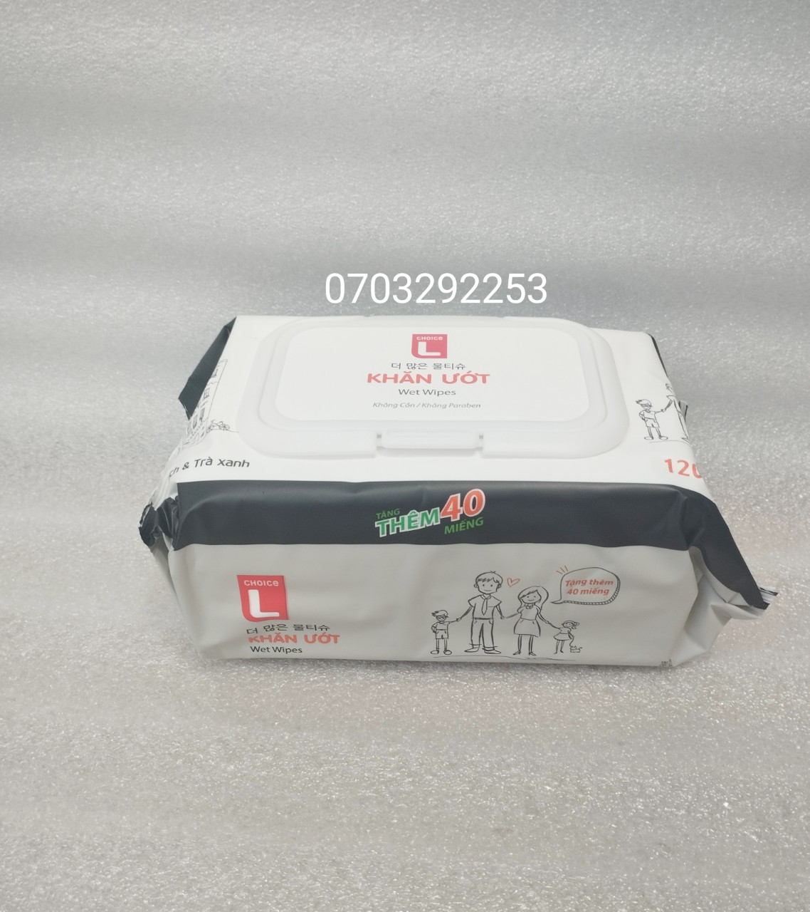 (HCM) Combo 2 gói khăn ướt Choice L 120M