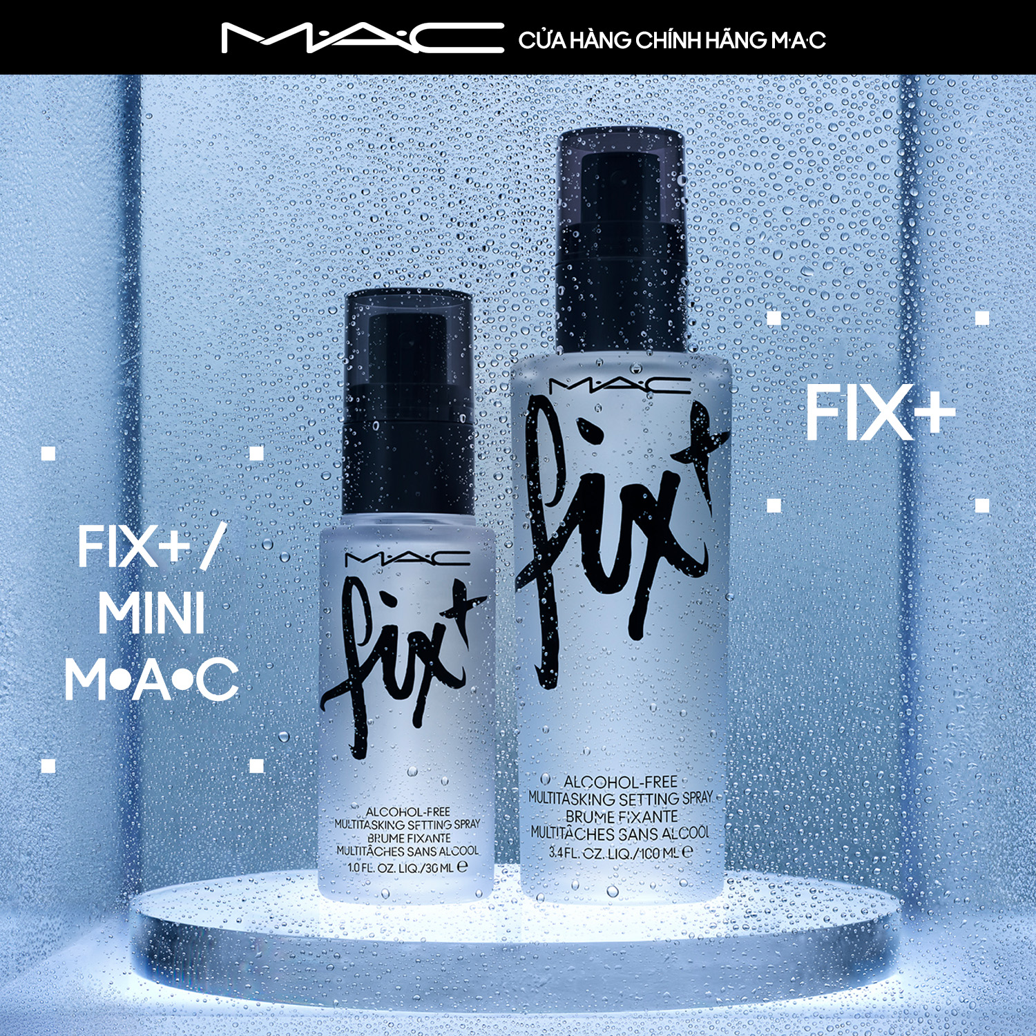 MAC Fix+ Multitasking Setting Spray | Alcohol-Free, Makeup Spray |30ml, 100ml