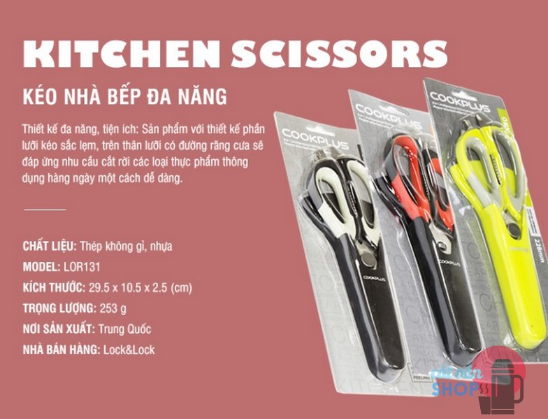 Kéo Nhà Bếp Lock&Lock LOR131 (22.8cm)
