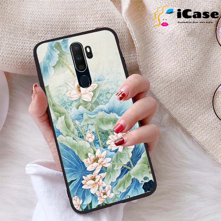 Ốp lưng Oppo A9 2020 viền dẻo TPU BST Sen