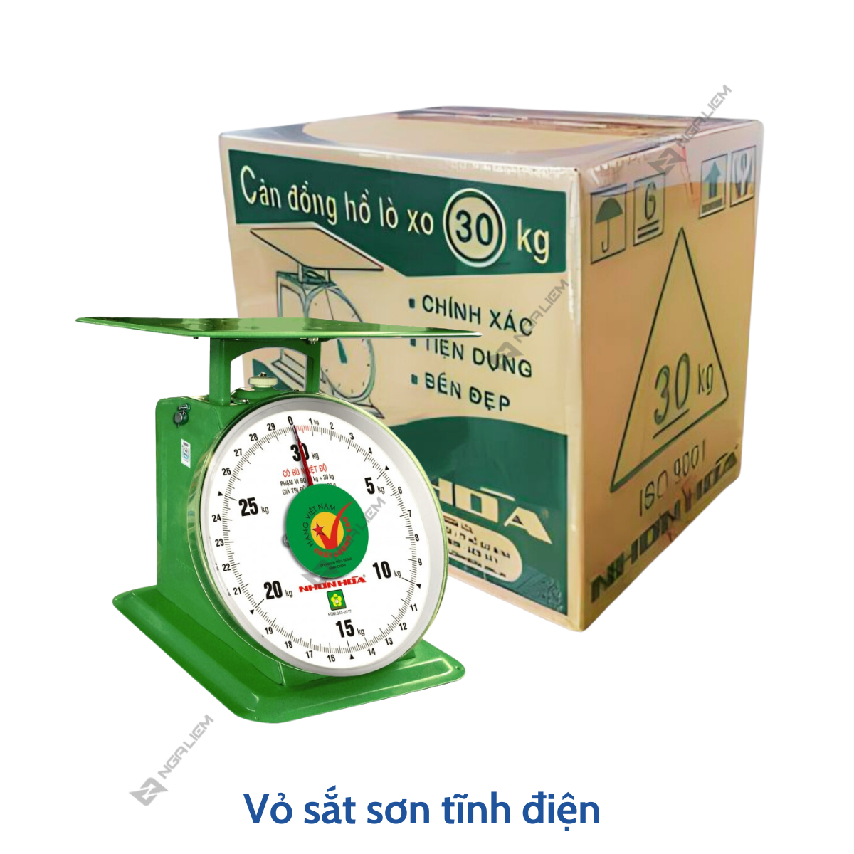 Cân đồng hồ Nhơn Hòa 30KG mặt số 9" [Hàng chính hãng/ Chất lượng cao]