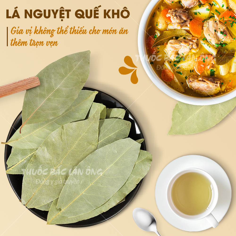 Lá nguyệt quế khô 100g, lá bay leaf, viết điều ước, decor trang trí, gia vị nấu ăn thơm ngon