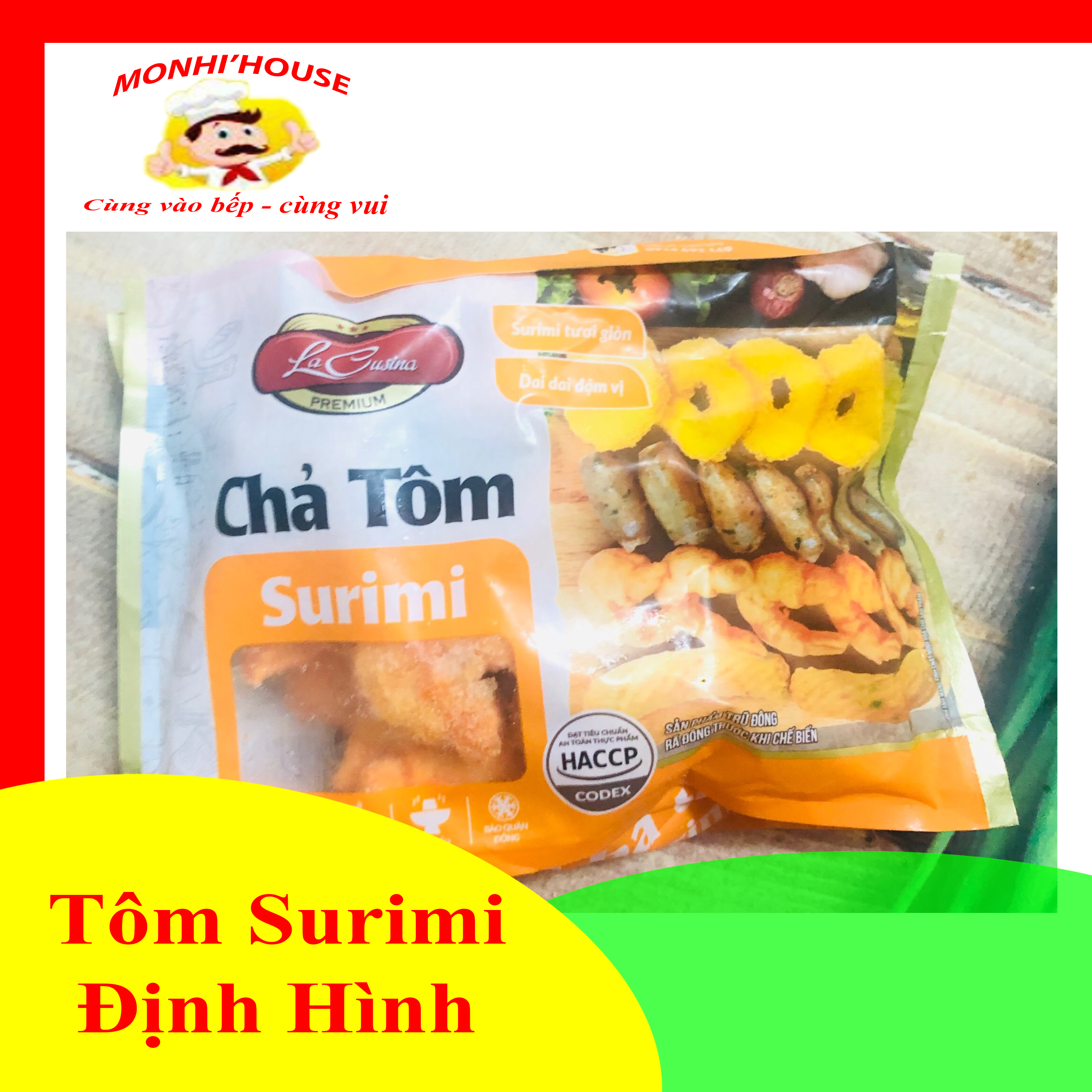Tôm surimi định hình bao ngon Gói 500g