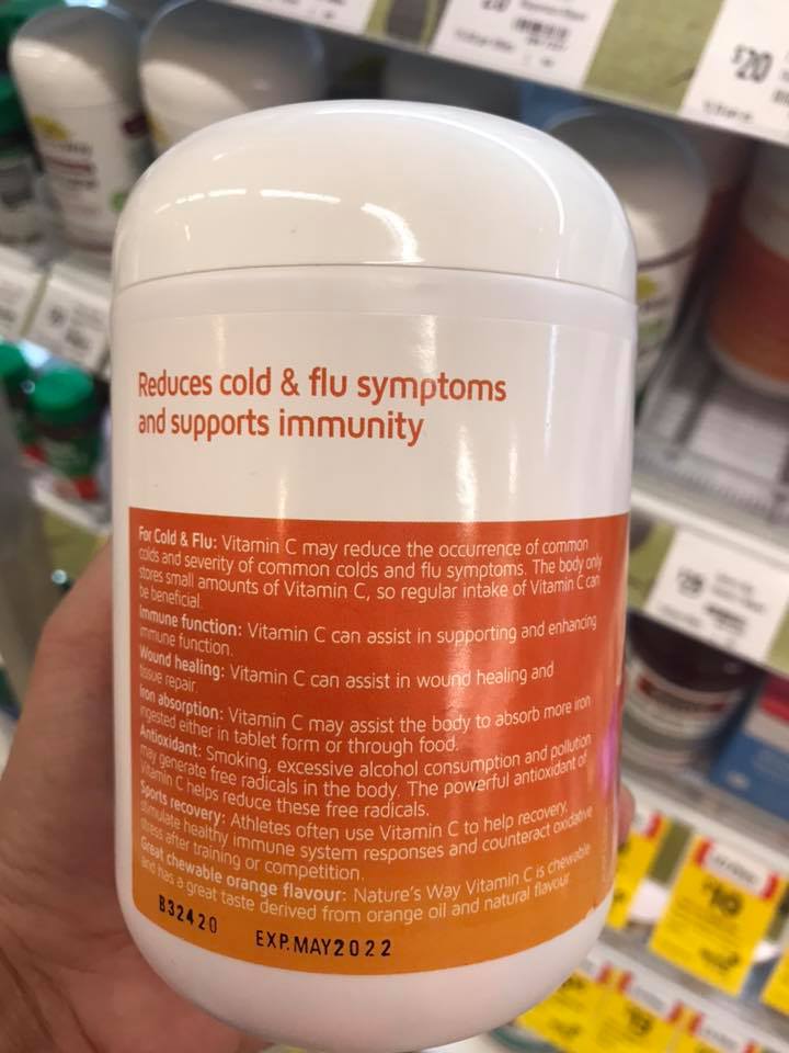 Vitamin C Nature's Way 500mg 500 viên