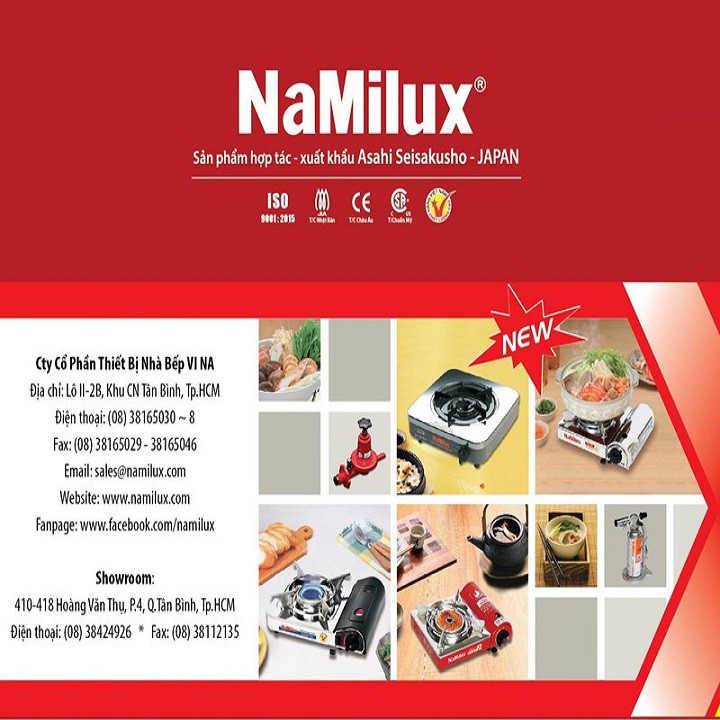 [HCM]Bếp Gas Mini Cao Cấp Cyclone NaMilux PL 1926PS