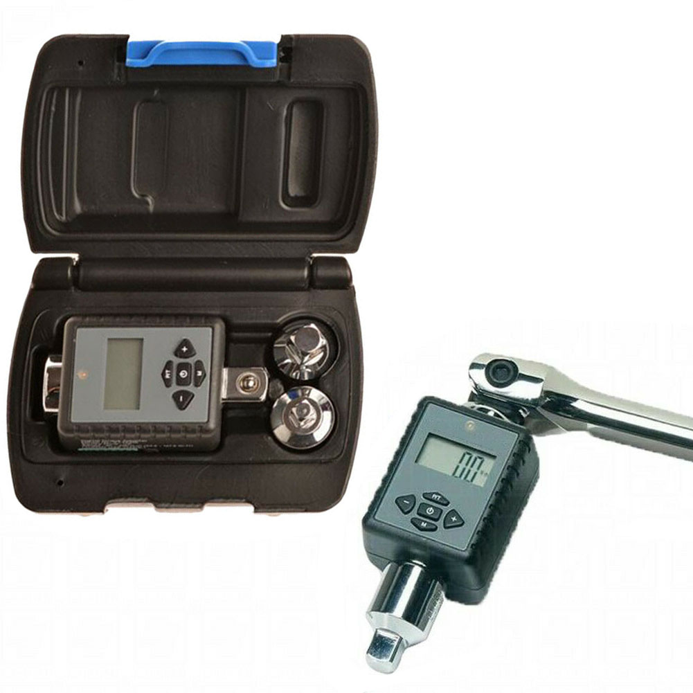 Cờ lê lực kỹ thuật số dải đo 10-200 Nm kèm 2 đầu chuyển đổi đa kích thước khẩu vặn