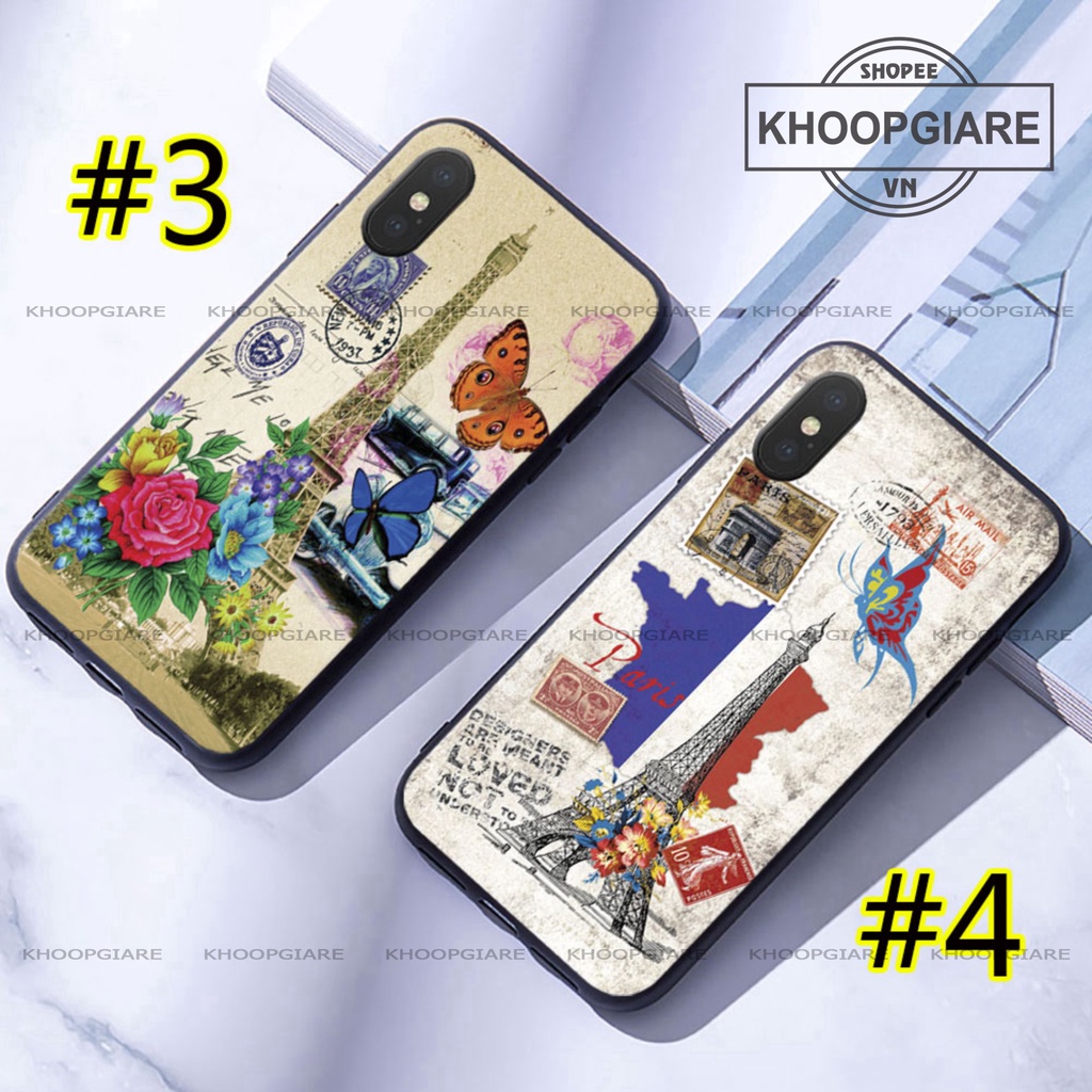 Ốp lưng IPhone 6, 6S, 6 plus, 6s plus,7, 8 Plus, X, XS, XSMAX Tháp Eiffel