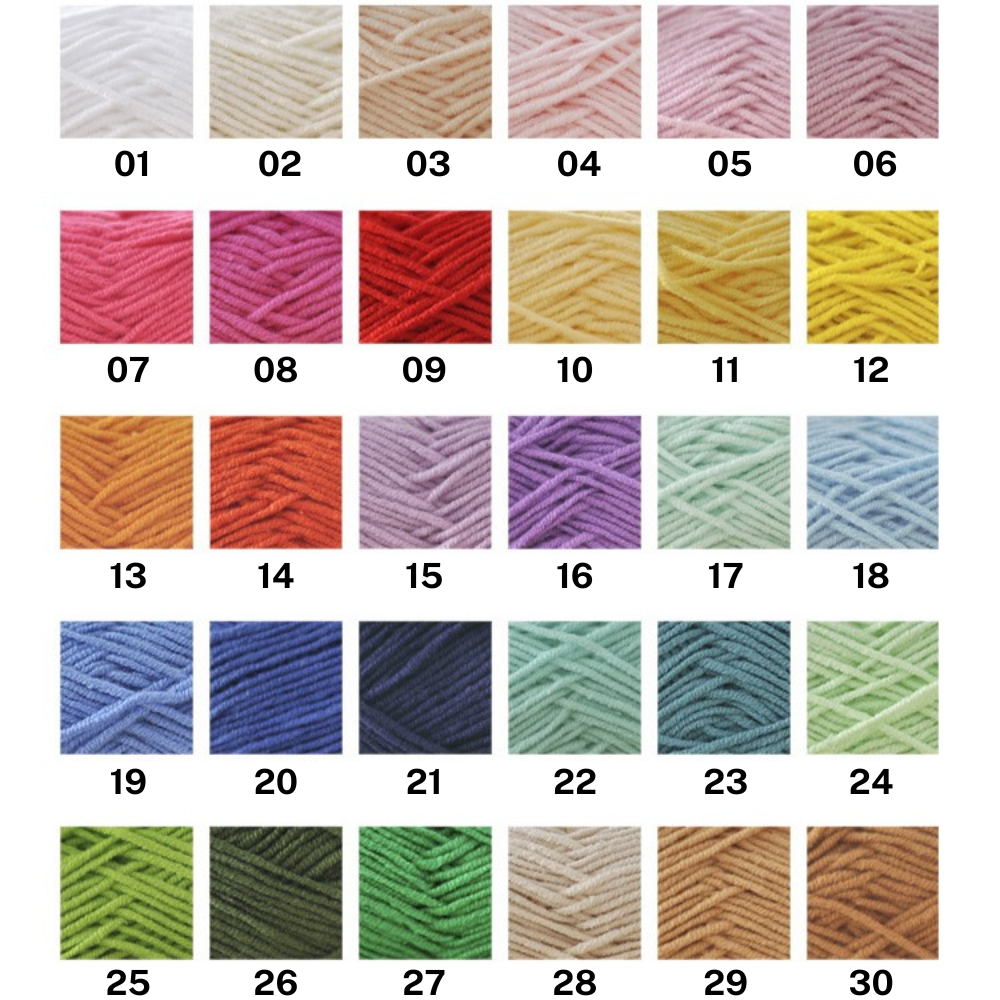 Len Baby Yarn Chính Hãng (Cuộn 40G) (Bảng Màu 51 - 67)