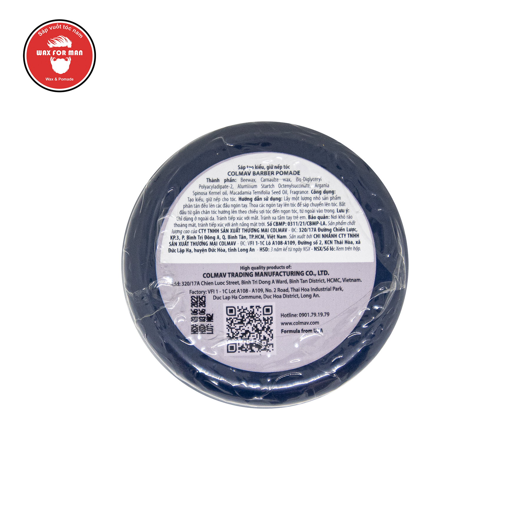 Sáp vuốt tóc Colmav Blue Pomade (xanh dương)