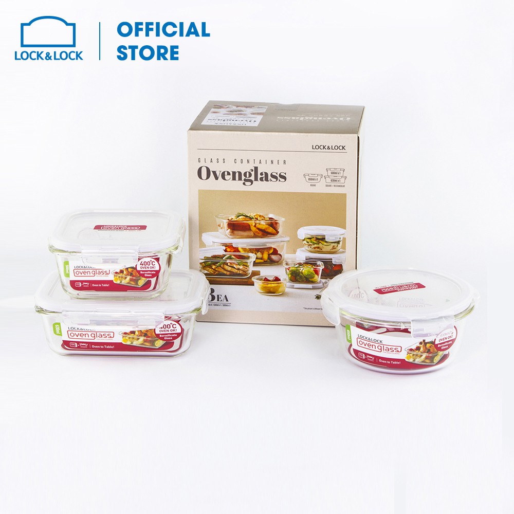 Bộ hộp bảo quản thực phẩm l&l llg214s3