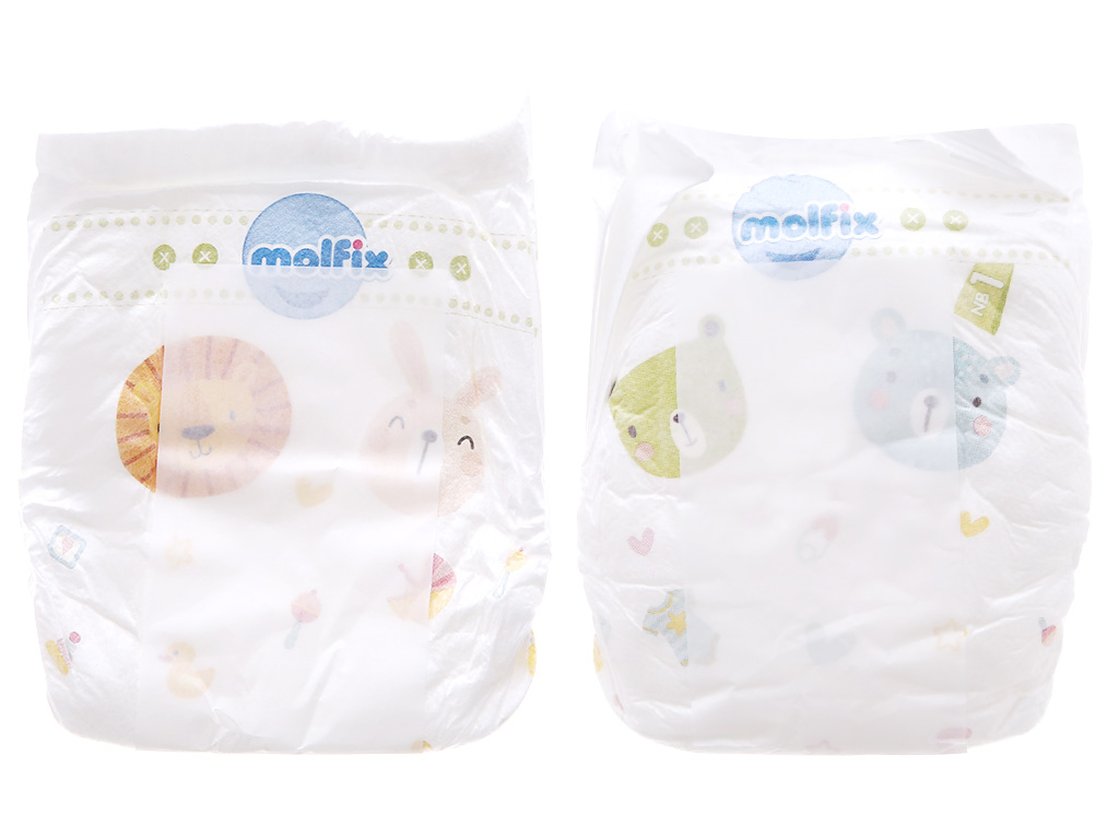 Combo 10 miếng lót Bobby Huggies Molfix NB1 NB2