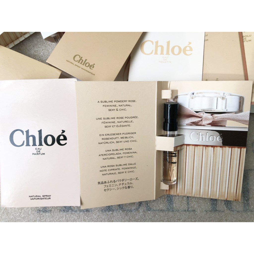 Mẫu thử nước hoa Vial Chloe các mùi