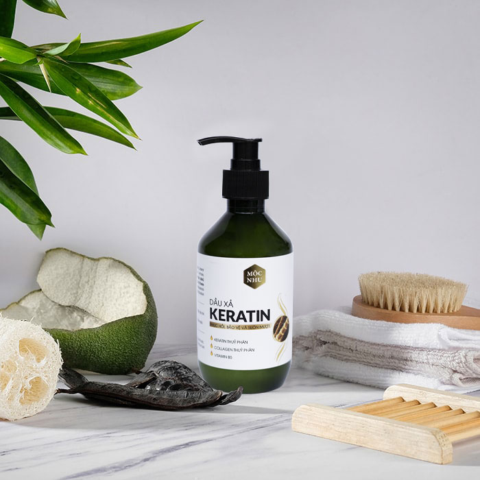 Dầu xả Mộc Nhu keratin 300ml phục hồi tóc giúp tóc suôn mượt