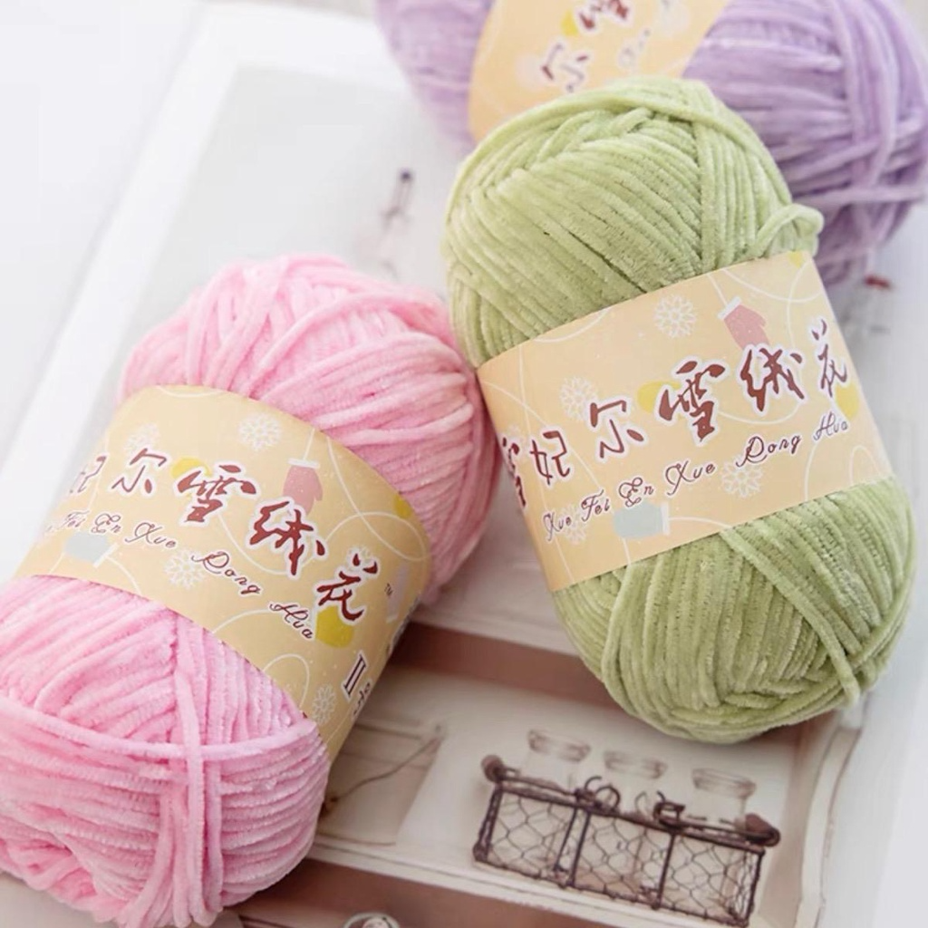 Len Nhung Chenille 2mm -  len nhung mềm