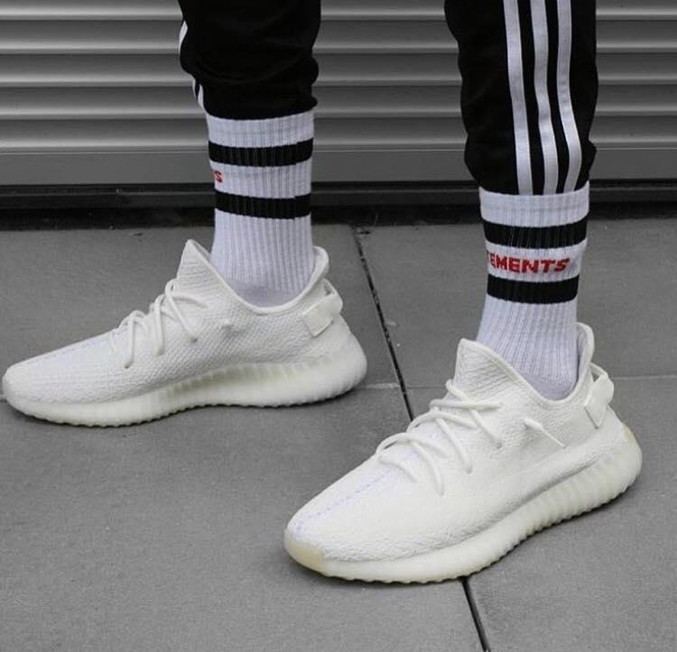 Giày Sneaker Nam Nữ YZ Trắng (creamwhite)