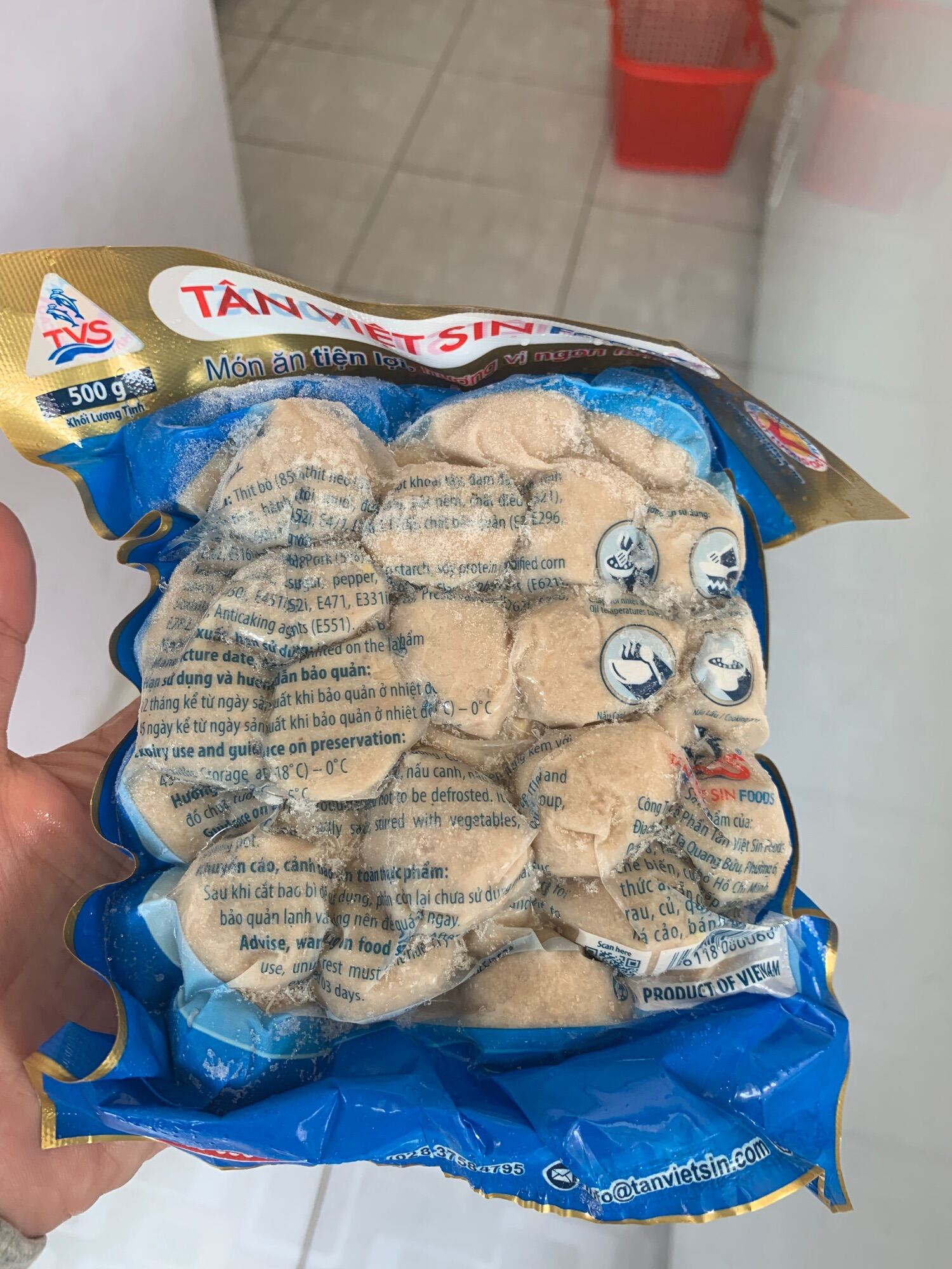 Cá viên chiên 500gr tân việt sin ( giao tphcm)