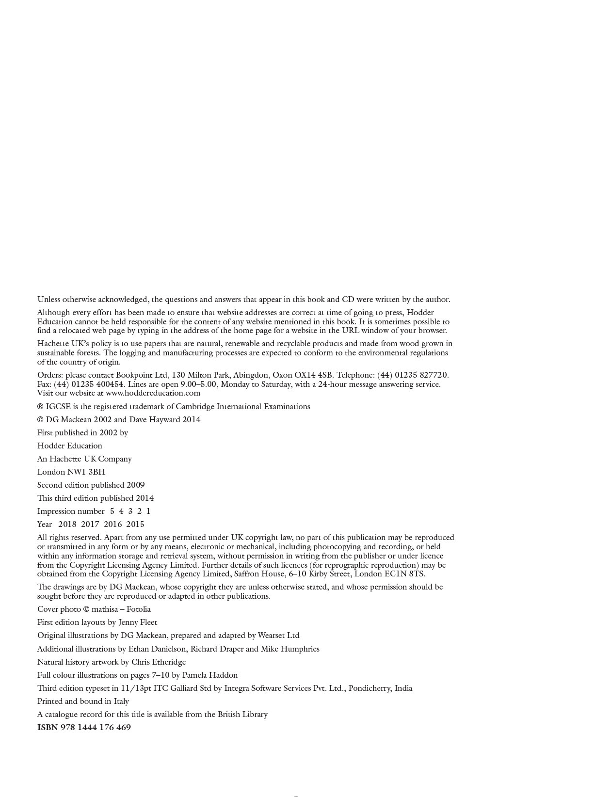Cambridge IGCSE Biology ( sách đen trắng )