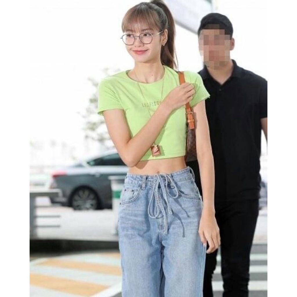 Quần Jean thắt nơ eo Lisa